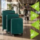 Trizand 3in1 lagaminų komplektas, ABS, žalias