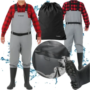 Trizand Fishing Chest Waders, Waterproof Waders Size 45