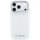 Karl Lagerfeld IML Rhinestones Allover dėklas iPhone 17 / 18 Pro Max, baltas