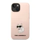 Karl Lagerfeld dėklas iPhone 14 Plus telefonui, Choupette, rožinis