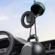 Dudao F24X magnetinis automobilinis telefono laikiklis su siurbtuku, juodas