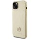 Guess dėklas iPhone 15 Plus telefonui 4G Strass Metal Logo, auksinis