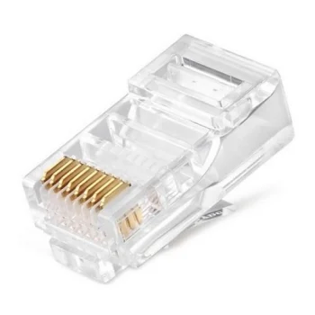 RJ45 modulinė jungtis UTP CAT6 kabeliui, 100 vnt.