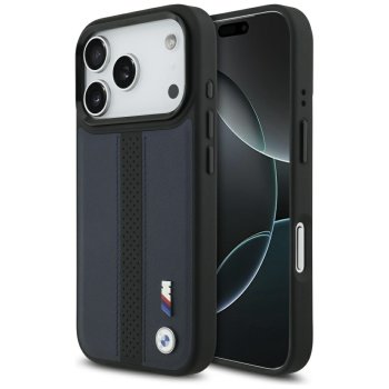 BMW M Perforated Stripe Logo MagSafe dėklas iPhone 17 Pro, Navy Blue