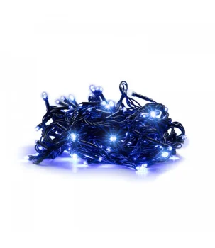 Mėlynos LED kalėdinės lemputės-girlianda, 9.5 m, 100 LED