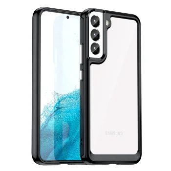Outer Space Case for Samsung Galaxy S23+ with Flexible Frame, Black