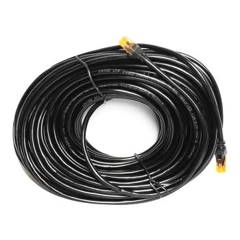 LTC UTP CAT6e tinklo kabelis RJ45 8P8C 25m, juodas
