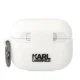 Karl Lagerfeld KLAPRUNCHH AirPods Pro dėklas Silicone Choupette Head 3D, Baltas