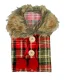 Plaid Christmas Wine Bottle Cover Sweater