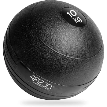 Kimštinis kamuolys mėtymui 4Fizjo Slam Ball 10 kg, juodas
