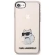 Karl Lagerfeld Ikonik Choupette dėklas iPhone 7/8/SE rožinis