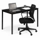 Modernhome NORD-MRBC-BC stalas 120x60 cm, juodas marmuras