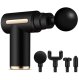 Cordless Massage Gun with 4 Attachments, Black