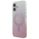 Guess dėklas iPhone 16 Plus telefonui IML Glitter Gradient MagSafe, rožinis
