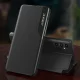 Atverčiamasis dėklas Samsung Galaxy S23+ Eco Leather View Case su stovu, raudonas