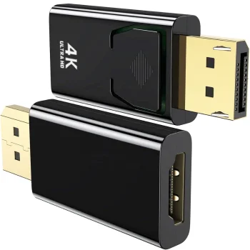 DisplayPort to HDMI Adapter 4K Ultra HD Converter, Black