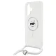 Karl Lagerfeld dėklas iPhone 16 telefonui IML Choupette Head & Cord MagSafe, skaidrus