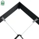 Pakelta lysvė KLASIKA Woodlook L-Shape, ruda, 146x146x30 cm