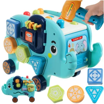 Kruzzel Interactive Elephant - Montessori Educational Toy