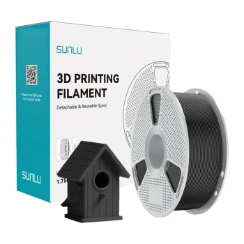 Sunlu ASA 3D spausdintuvo plastikas 1.75 mm, juodas
