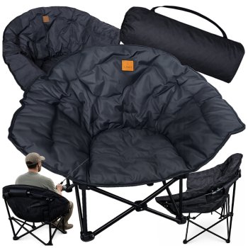 Sulankstoma turistinė kėdė XL 143799, juoda