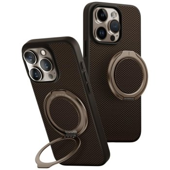 Uniq Keva Air Magclick GripFit dėklas, skirtas iPhone 16 Pro, rudas
