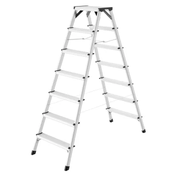 Dvipusės kopėčios Hailo D60 StandardLine, 2x7 pakopų