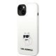 Karl Lagerfeld Silicone Choupette MagSafe dėklas, skirtas iPhone 14 Plus, Baltas