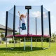 4Fizjo CLASSIC sodo batutas vaikams, 252 cm (8FT), rožinis/juodas