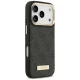 Guess 4G Logo Plate MagSafe dėklas telefonui iPhone 17 Pro, juodas
