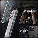 Apple iPhone 15 Pro dėklas Spigen Ultra Hybrid, skaidrus