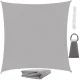 Awning sail sun and rain shade 3.6x3.6 m, gray