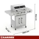Kaminer Varen 4.0 Gas Grill 3+1 13.5kW, Silver