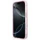 Guess IML Glitter Blossom Roses dėklas iPhone 17 Pro / 18 Pro, rausvas
