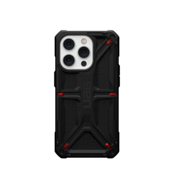 UAG Monarch dėklas iPhone 14 Pro telefonui, juodas kevlaras
