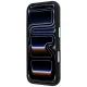 Karl Lagerfeld Saffiano Small Script Metal dėklas iPhone 17/18 Pro Max, juodas