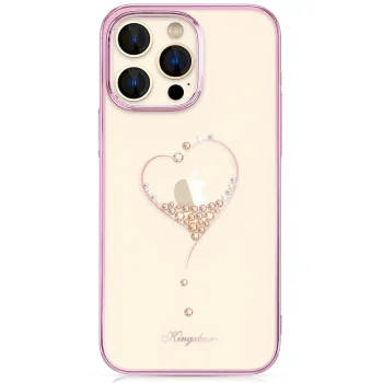 Dėklas Kingxbar Wish Series telefonui iPhone 14 Plus su kristalais, rožinis