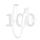 Dudao L16i garso adapteris Lightning į 3.5mm, baltas