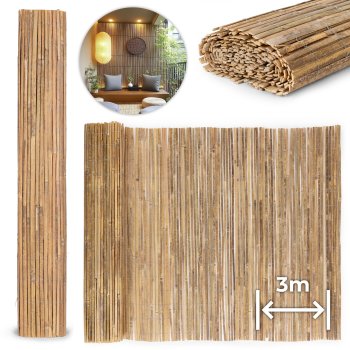 Multigarden Double-Sided Bamboo Screen 150x300 cm, Natural