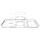 Spigen Liquid Crystal MagSafe dėklas iPhone 18 Pro Max / 17 Pro Max, skaidrus ir baltas