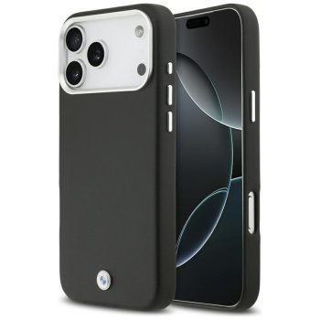 BMW Sign Full Wrapped Metal MagSafe dėklas, skirtas iPhone 17 Pro Max, juodas