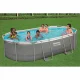 Bestway 56448 Power Steel Frame Pool 488x305x107 cm, 18-in-1 Set