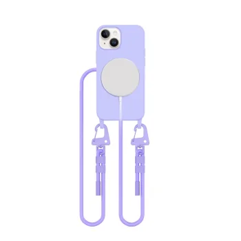 Tech-Protect iPhone 13 mini dėklas MagNecklace MagSafe su virvele, levandų sp.