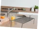 Adjustable Metal Kitchen Shelf Organizer, Black