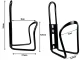 Bike Bicycle Water Bottle Cup Bracket Holder (Aluminum), Black