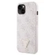 Guess Crossbody 4G Metal Logo dėklas iPhone 14 Pro Max telefonui, rožinis