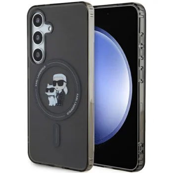 Karl Lagerfeld dėklas Samsung Galaxy S24 telefonui su MagSafe, juodas