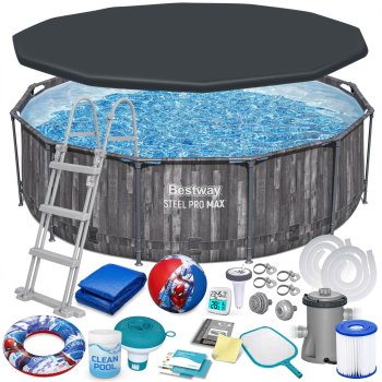 Bestway 5614X Power Steel karkasinis baseinas 366x100 cm su priedais
