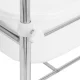 Chrome Pedicure Bowl Stand on Wheels
