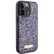 Guess dėklas iPhone 15 Pro Max telefonui Rhinestone Metal Logo, rožinis